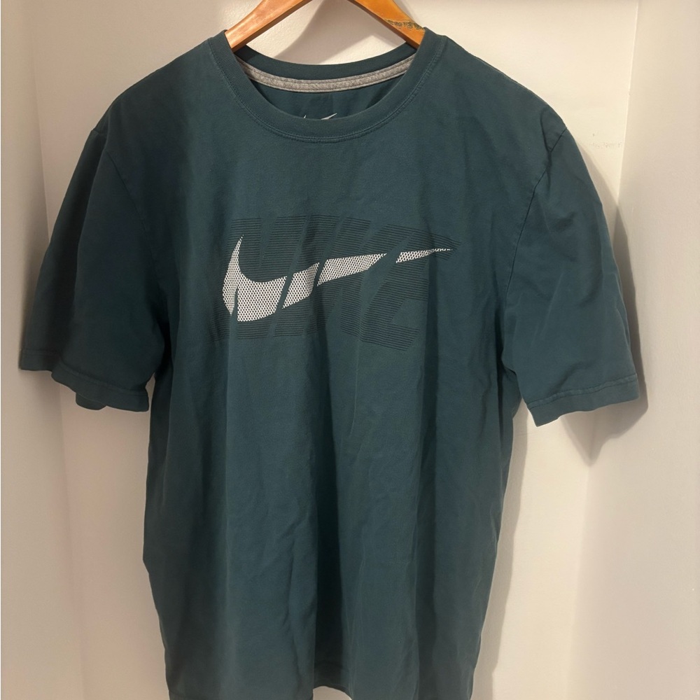 Men’s Nike Short Sleeve T-Shirt, Teal / Emerald Green, Size XL